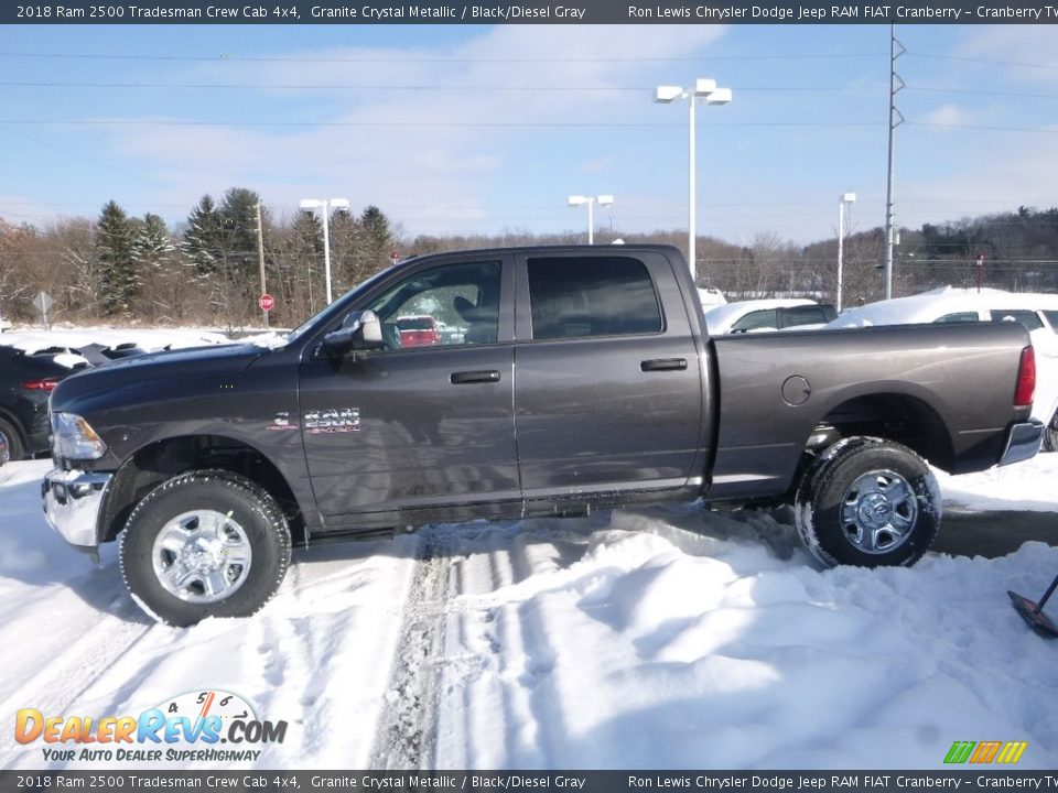 2018 Ram 2500 Tradesman Crew Cab 4x4 Granite Crystal Metallic / Black/Diesel Gray Photo #2