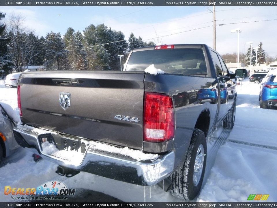 2018 Ram 2500 Tradesman Crew Cab 4x4 Granite Crystal Metallic / Black/Diesel Gray Photo #5