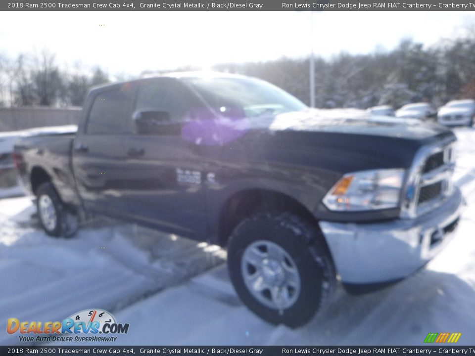 2018 Ram 2500 Tradesman Crew Cab 4x4 Granite Crystal Metallic / Black/Diesel Gray Photo #7