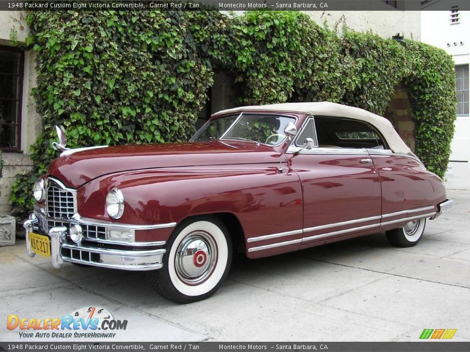 1948 Packard Custom Eight Victoria Convertible Garnet Red / Tan Photo #12