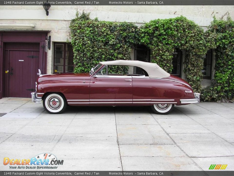 1948 Packard Custom Eight Victoria Convertible Garnet Red / Tan Photo #15