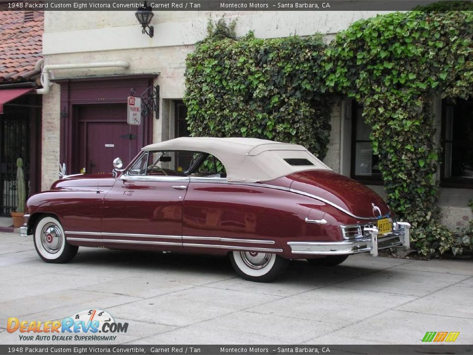 1948 Packard Custom Eight Victoria Convertible Garnet Red / Tan Photo #16