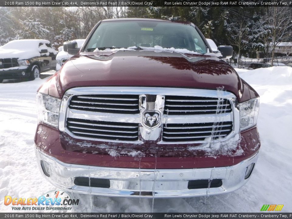 2018 Ram 1500 Big Horn Crew Cab 4x4 Delmonico Red Pearl / Black/Diesel Gray Photo #7