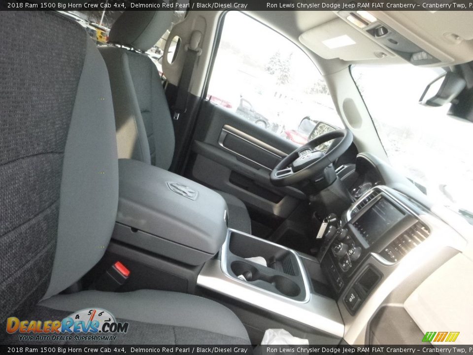 2018 Ram 1500 Big Horn Crew Cab 4x4 Delmonico Red Pearl / Black/Diesel Gray Photo #8