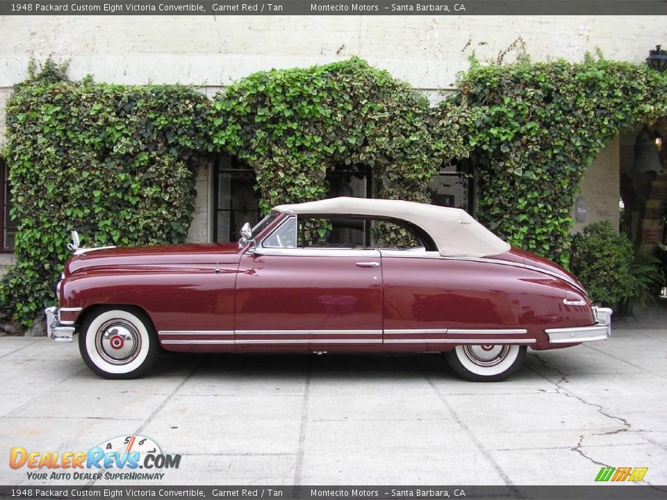 1948 Packard Custom Eight Victoria Convertible Garnet Red / Tan Photo #17