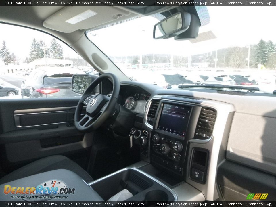 2018 Ram 1500 Big Horn Crew Cab 4x4 Delmonico Red Pearl / Black/Diesel Gray Photo #9
