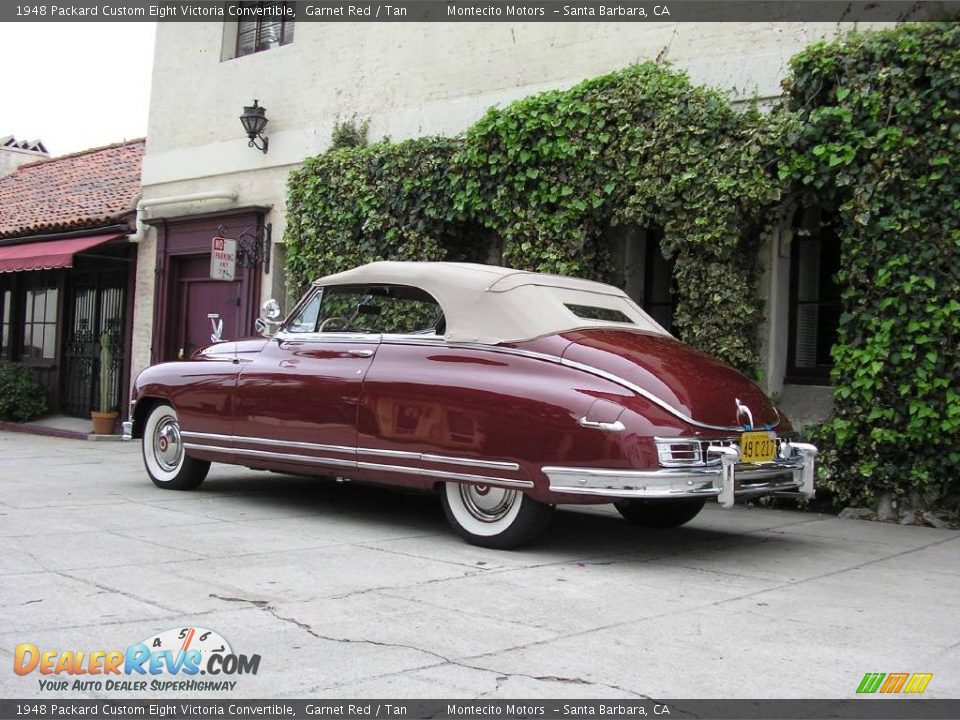 1948 Packard Custom Eight Victoria Convertible Garnet Red / Tan Photo #18