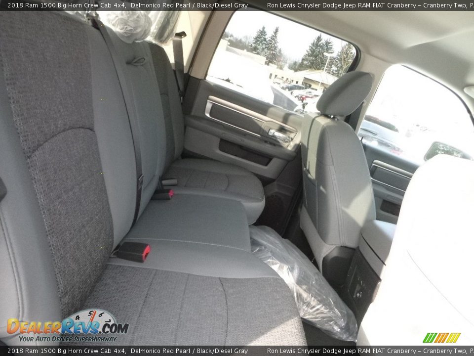 2018 Ram 1500 Big Horn Crew Cab 4x4 Delmonico Red Pearl / Black/Diesel Gray Photo #11