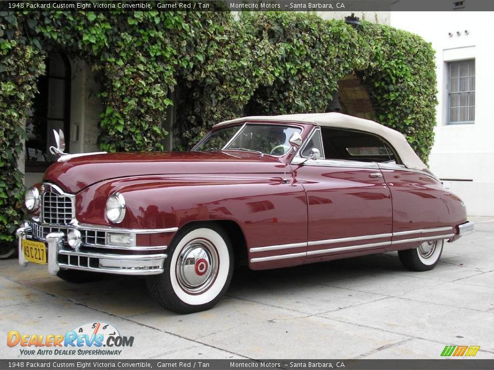 1948 Packard Custom Eight Victoria Convertible Garnet Red / Tan Photo #19