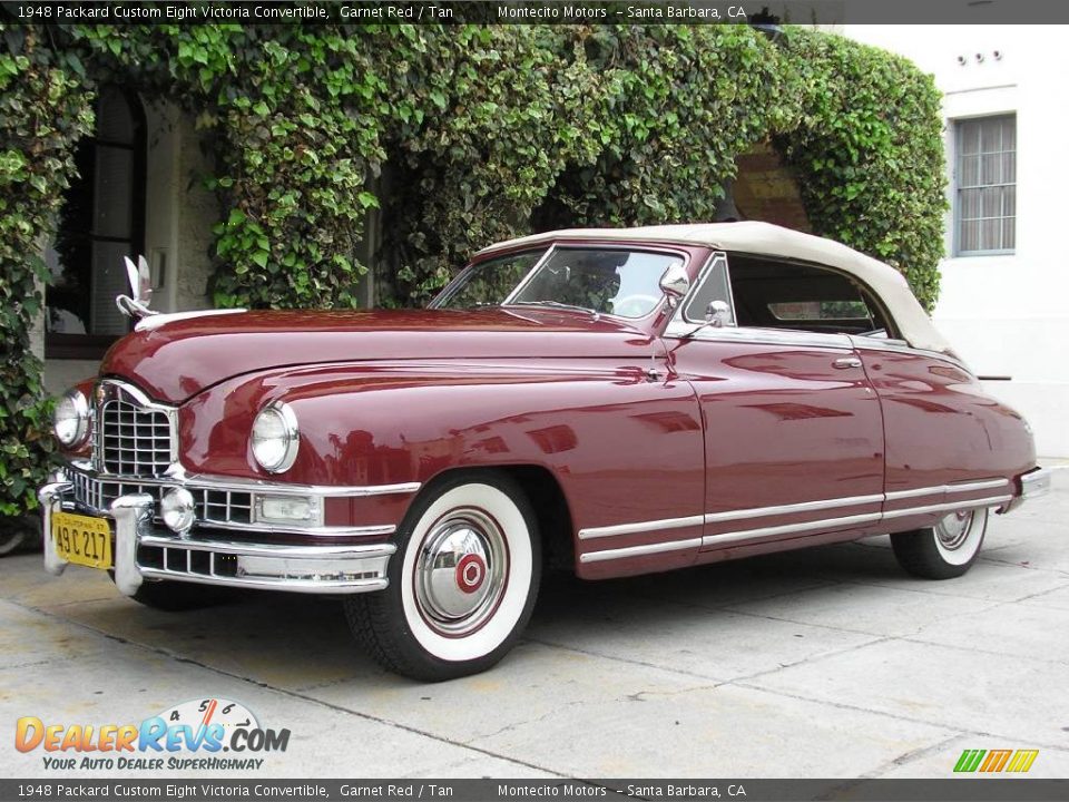 1948 Packard Custom Eight Victoria Convertible Garnet Red / Tan Photo #20