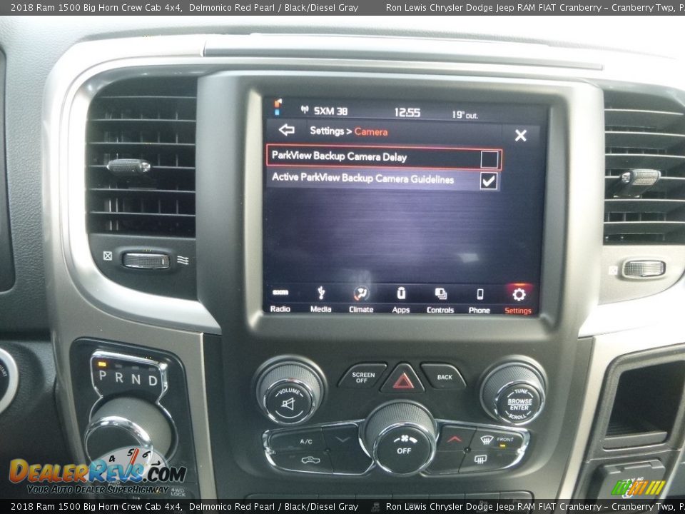 2018 Ram 1500 Big Horn Crew Cab 4x4 Delmonico Red Pearl / Black/Diesel Gray Photo #15