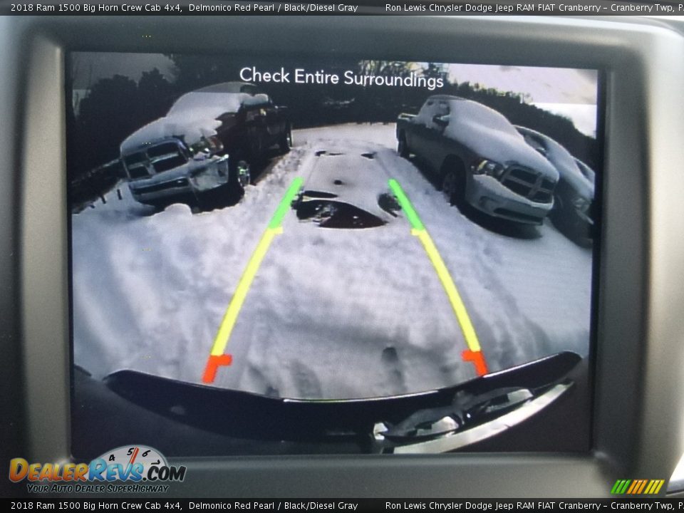 2018 Ram 1500 Big Horn Crew Cab 4x4 Delmonico Red Pearl / Black/Diesel Gray Photo #16