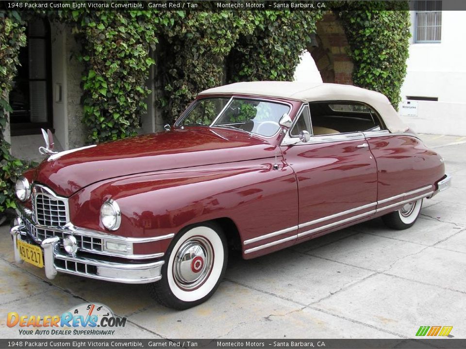 1948 Packard Custom Eight Victoria Convertible Garnet Red / Tan Photo #21