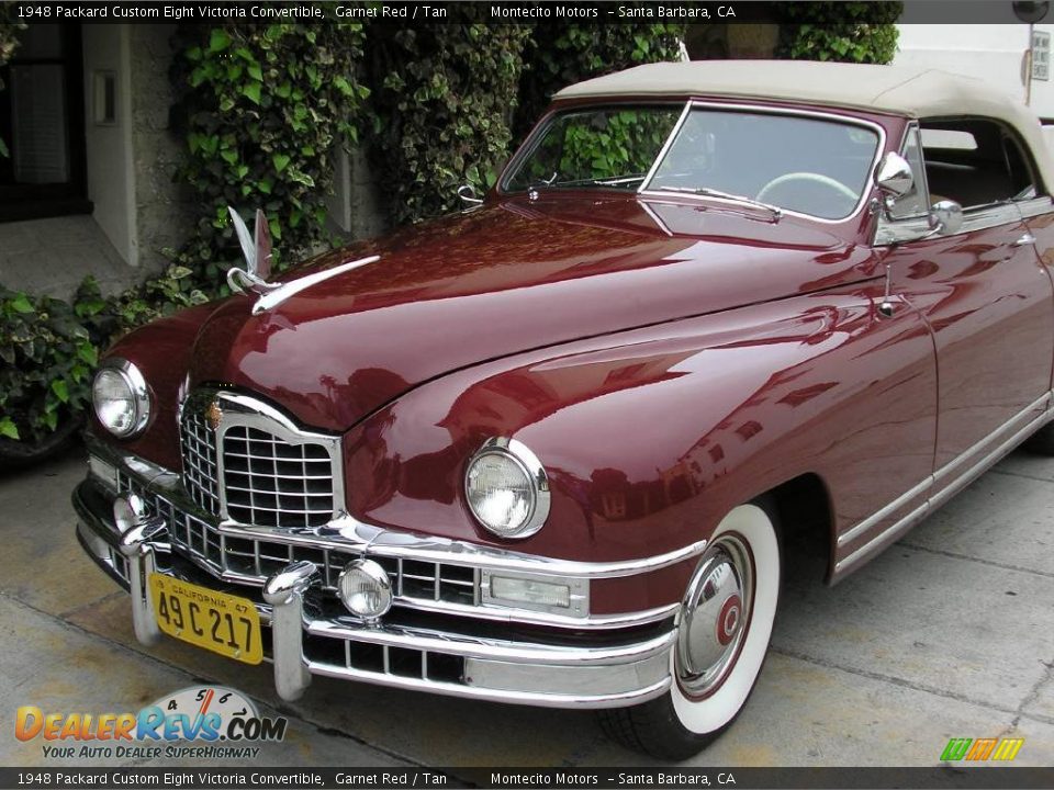 1948 Packard Custom Eight Victoria Convertible Garnet Red / Tan Photo #22