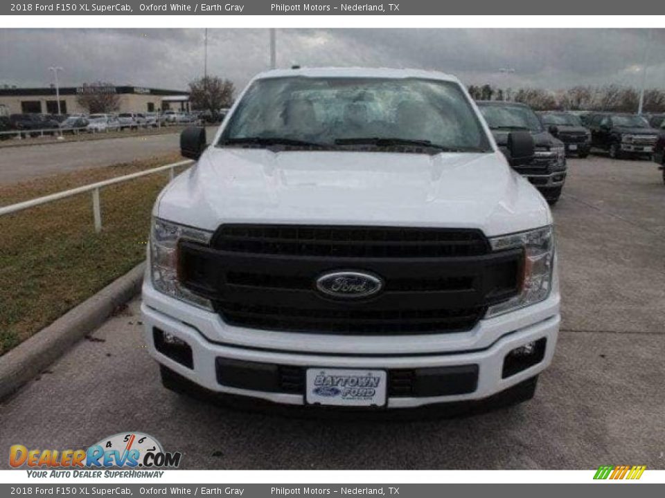 2018 Ford F150 XL SuperCab Oxford White / Earth Gray Photo #2