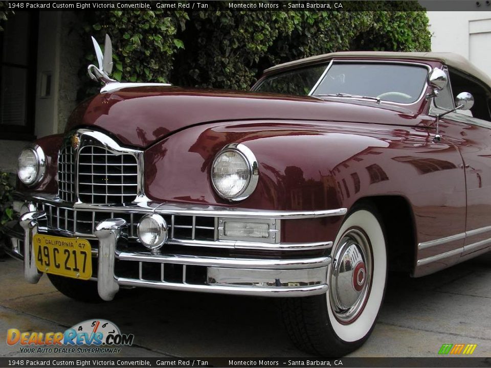 1948 Packard Custom Eight Victoria Convertible Garnet Red / Tan Photo #23