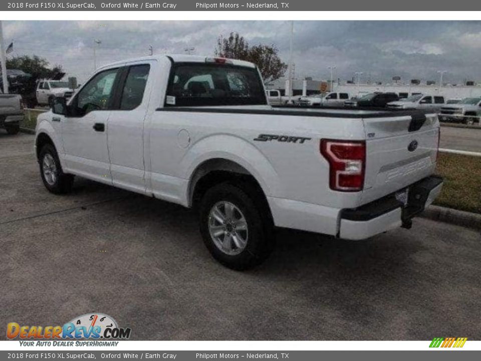 2018 Ford F150 XL SuperCab Oxford White / Earth Gray Photo #4