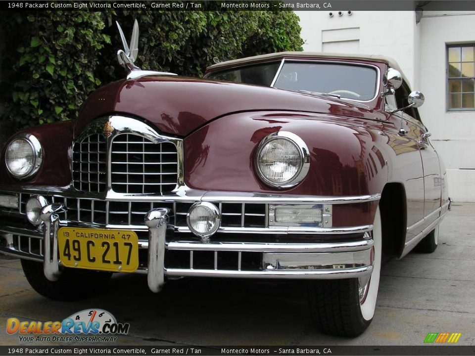 1948 Packard Custom Eight Victoria Convertible Garnet Red / Tan Photo #24