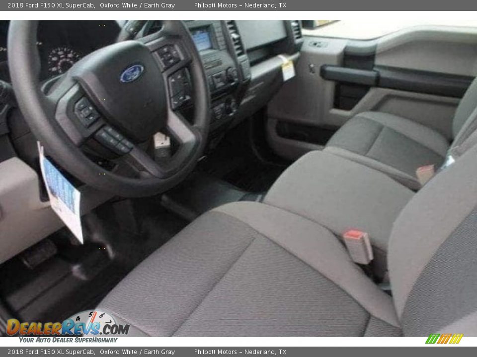 2018 Ford F150 XL SuperCab Oxford White / Earth Gray Photo #10