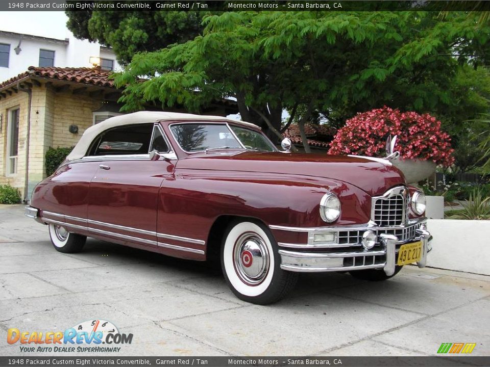 1948 Packard Custom Eight Victoria Convertible Garnet Red / Tan Photo #26