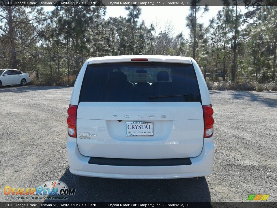2018 Dodge Grand Caravan SE White Knuckle / Black Photo #4