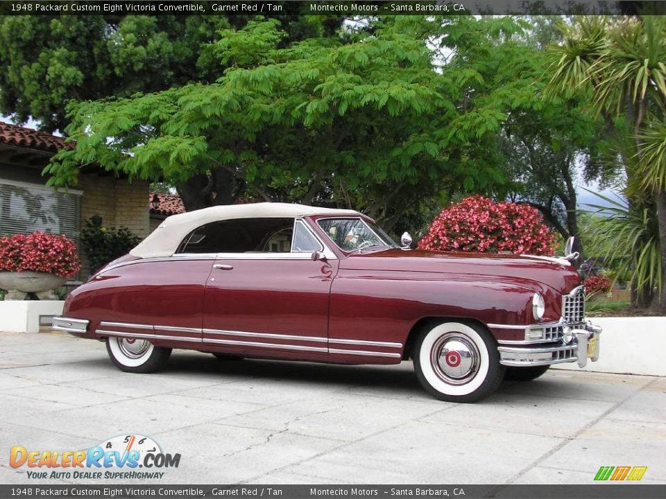 1948 Packard Custom Eight Victoria Convertible Garnet Red / Tan Photo #29