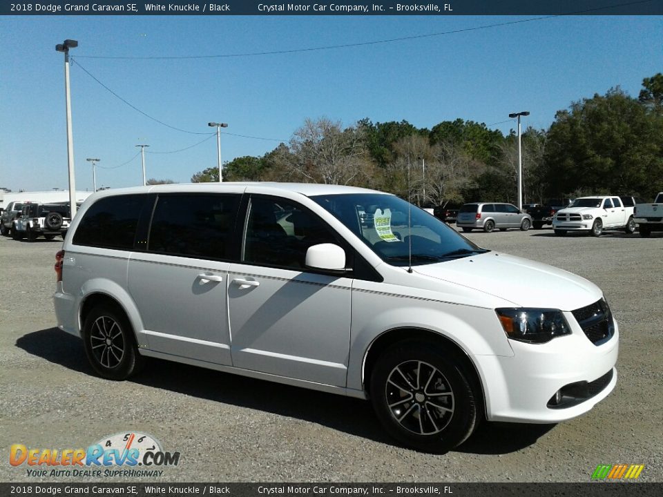2018 Dodge Grand Caravan SE White Knuckle / Black Photo #7