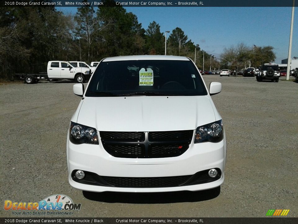 2018 Dodge Grand Caravan SE White Knuckle / Black Photo #8
