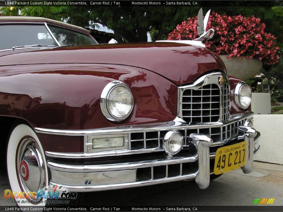 1948 Packard Custom Eight Victoria Convertible Garnet Red / Tan Photo #31