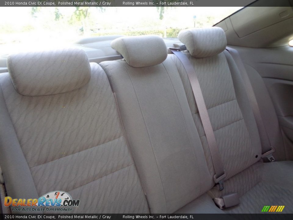 2010 Honda Civic EX Coupe Polished Metal Metallic / Gray Photo #8
