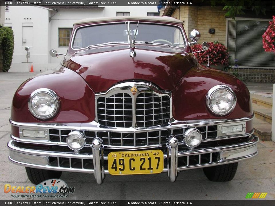 1948 Packard Custom Eight Victoria Convertible Garnet Red / Tan Photo #33