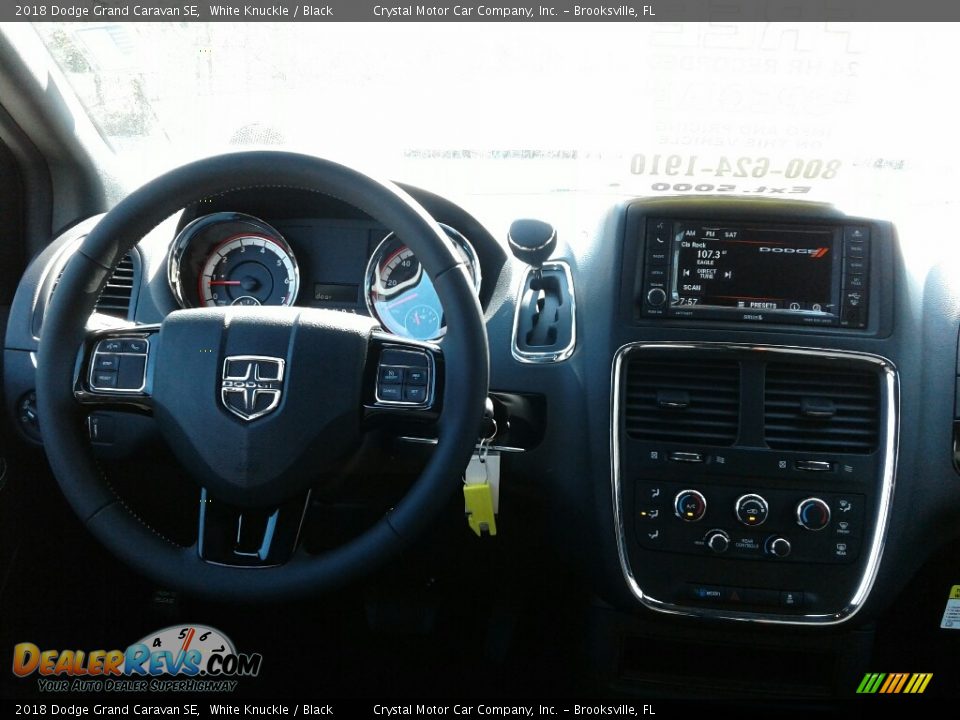 2018 Dodge Grand Caravan SE White Knuckle / Black Photo #13