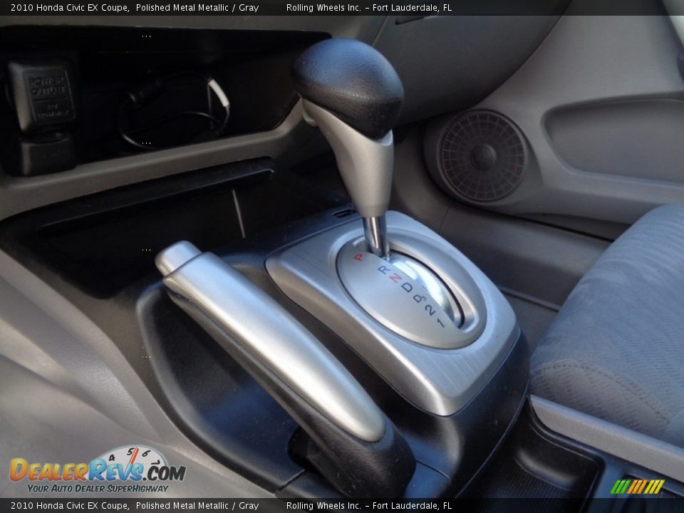 2010 Honda Civic EX Coupe Polished Metal Metallic / Gray Photo #12