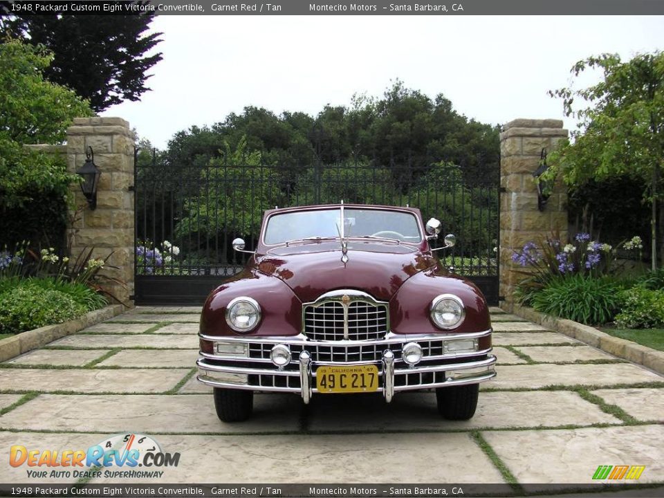 1948 Packard Custom Eight Victoria Convertible Garnet Red / Tan Photo #34