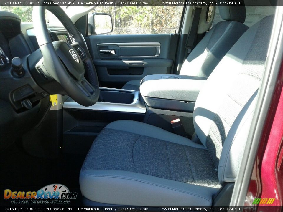 2018 Ram 1500 Big Horn Crew Cab 4x4 Delmonico Red Pearl / Black/Diesel Gray Photo #9
