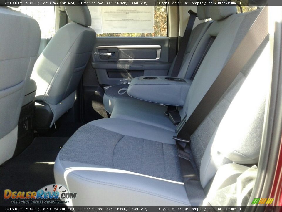 2018 Ram 1500 Big Horn Crew Cab 4x4 Delmonico Red Pearl / Black/Diesel Gray Photo #10