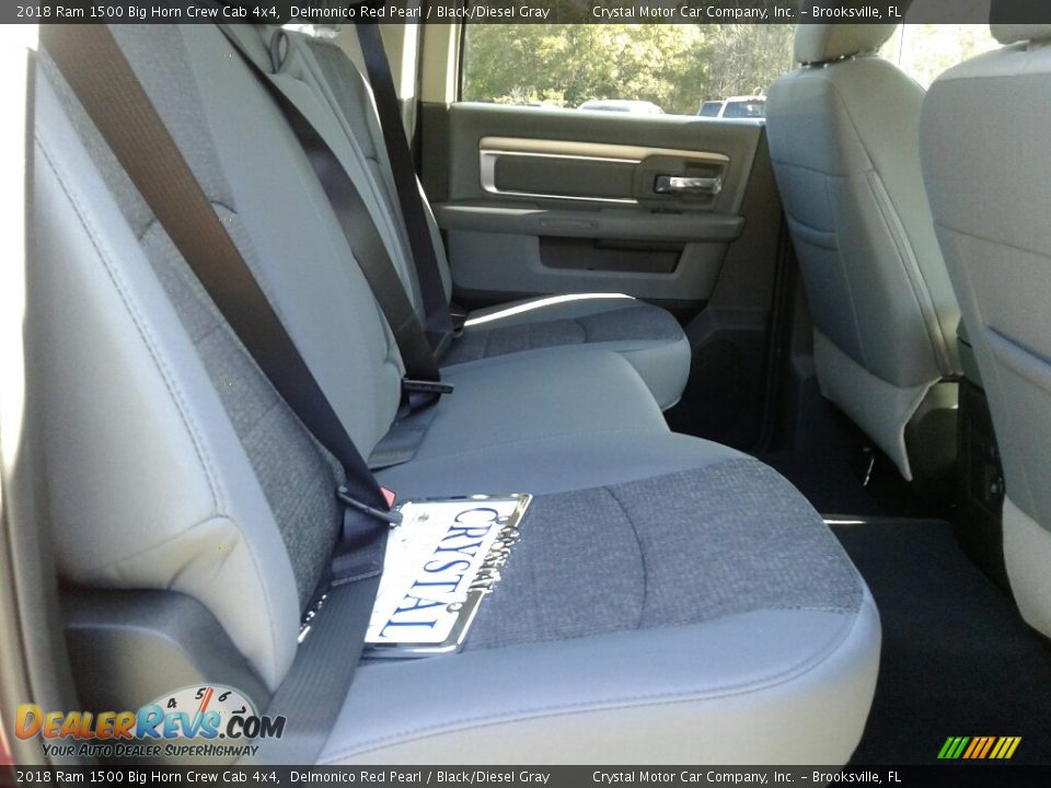 2018 Ram 1500 Big Horn Crew Cab 4x4 Delmonico Red Pearl / Black/Diesel Gray Photo #11