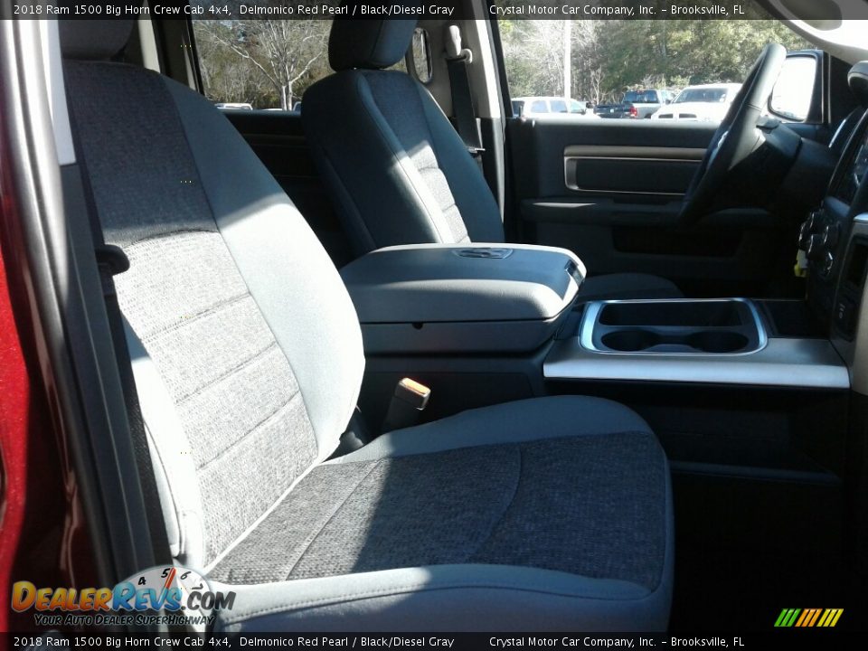 2018 Ram 1500 Big Horn Crew Cab 4x4 Delmonico Red Pearl / Black/Diesel Gray Photo #12