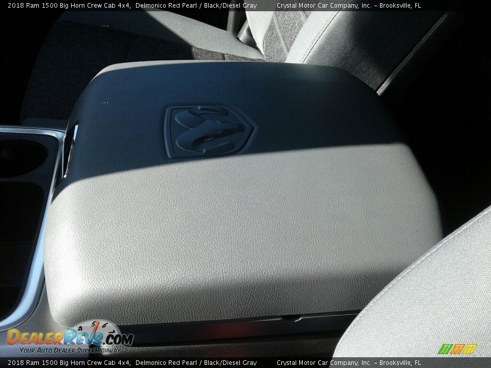 2018 Ram 1500 Big Horn Crew Cab 4x4 Delmonico Red Pearl / Black/Diesel Gray Photo #18