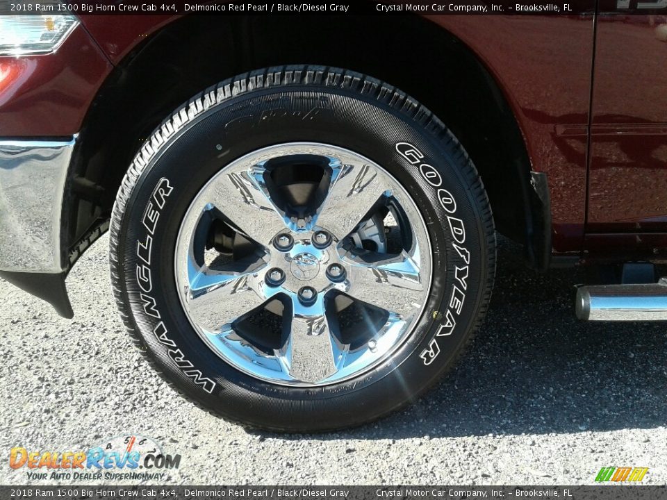 2018 Ram 1500 Big Horn Crew Cab 4x4 Delmonico Red Pearl / Black/Diesel Gray Photo #20