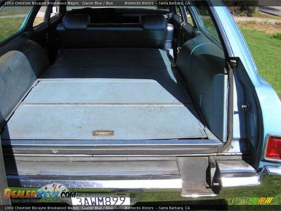 1969 Chevrolet Biscayne Brookwood Wagon Glacier Blue / Blue Photo #30
