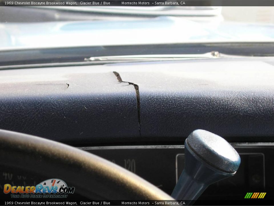 1969 Chevrolet Biscayne Brookwood Wagon Glacier Blue / Blue Photo #35