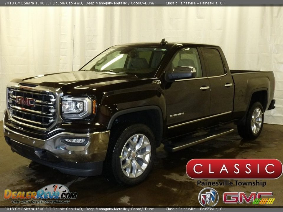 2018 GMC Sierra 1500 SLT Double Cab 4WD Deep Mahogany Metallic / Cocoa/­Dune Photo #1