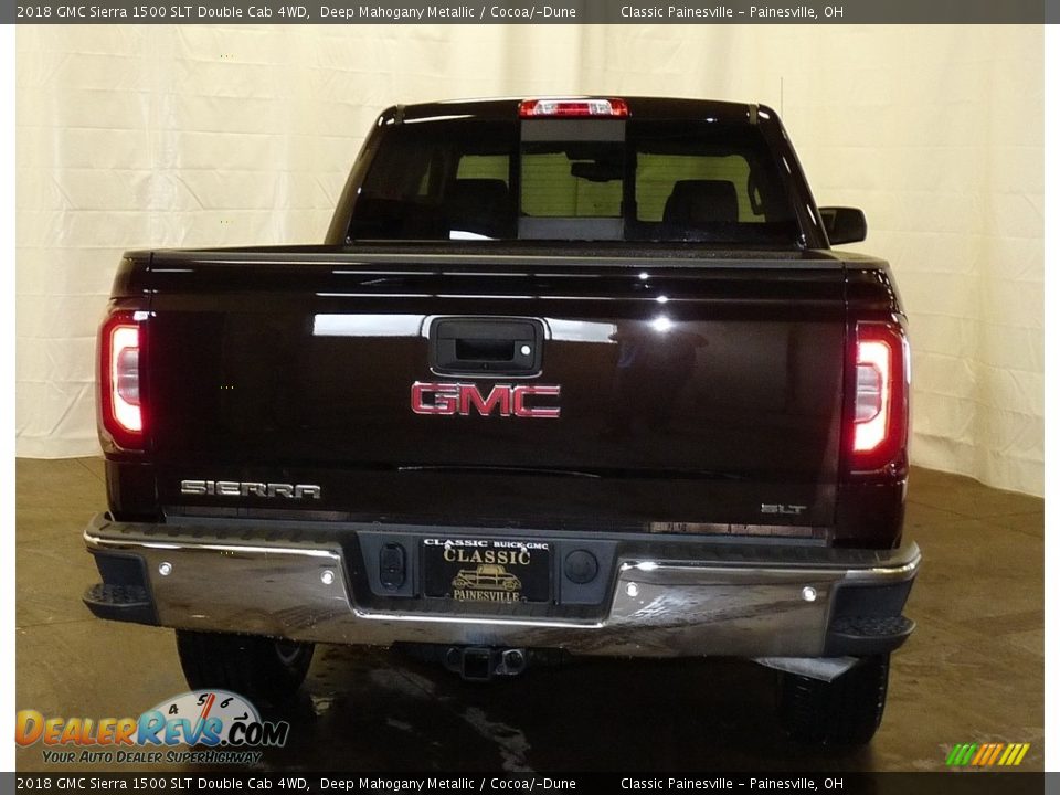 2018 GMC Sierra 1500 SLT Double Cab 4WD Deep Mahogany Metallic / Cocoa/­Dune Photo #3
