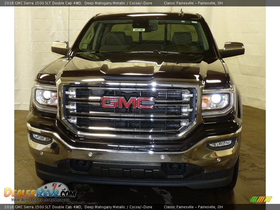 2018 GMC Sierra 1500 SLT Double Cab 4WD Deep Mahogany Metallic / Cocoa/­Dune Photo #4