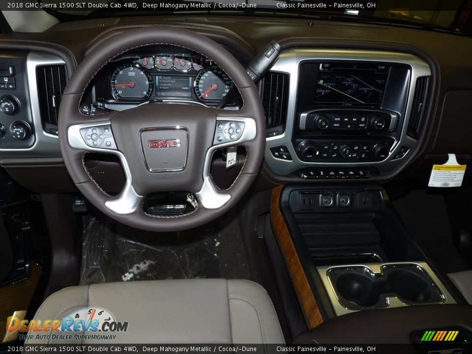 2018 GMC Sierra 1500 SLT Double Cab 4WD Deep Mahogany Metallic / Cocoa/­Dune Photo #8
