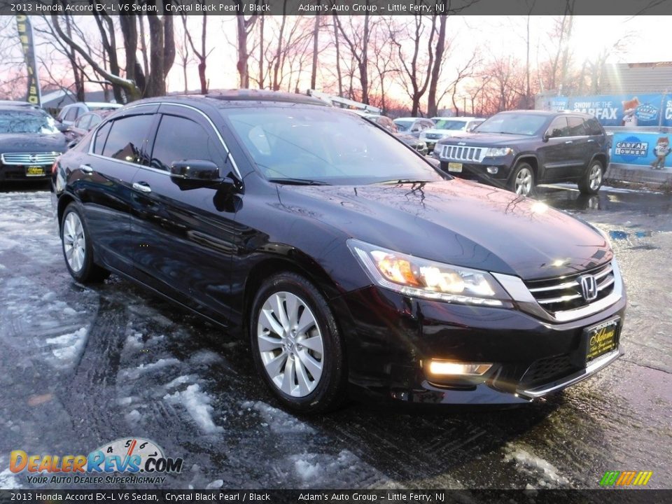 2013 Honda Accord EX-L V6 Sedan Crystal Black Pearl / Black Photo #1