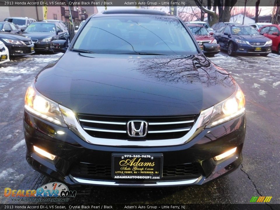 2013 Honda Accord EX-L V6 Sedan Crystal Black Pearl / Black Photo #2