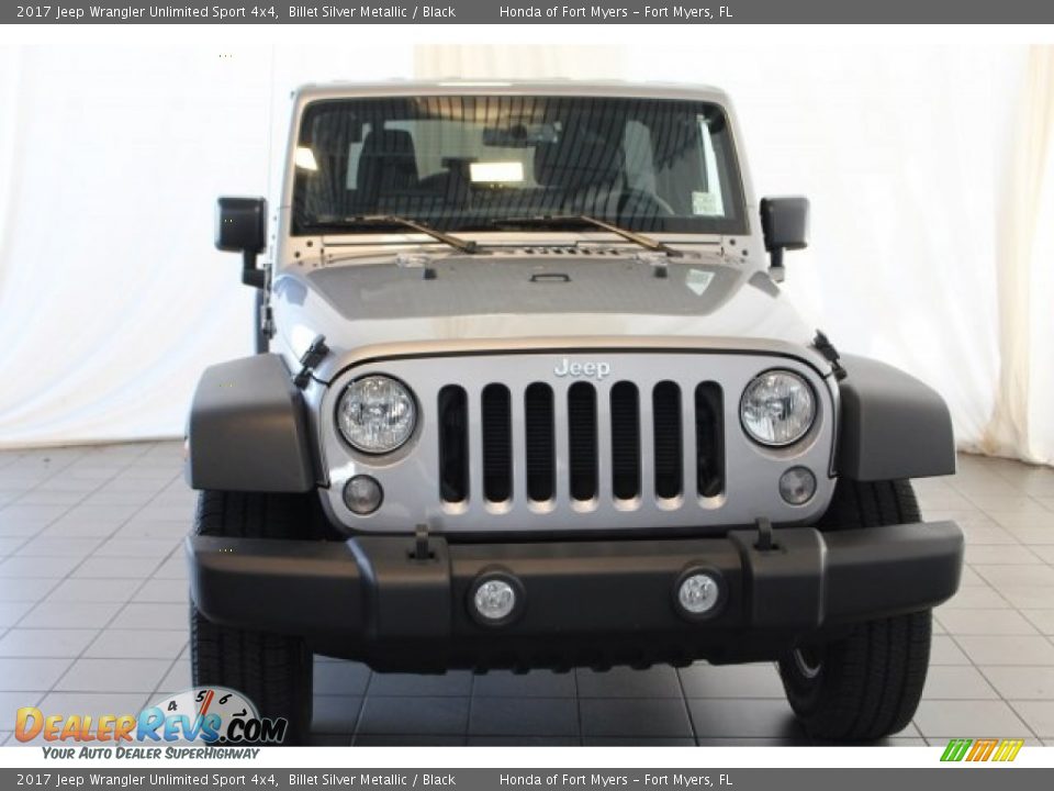 2017 Jeep Wrangler Unlimited Sport 4x4 Billet Silver Metallic / Black Photo #4