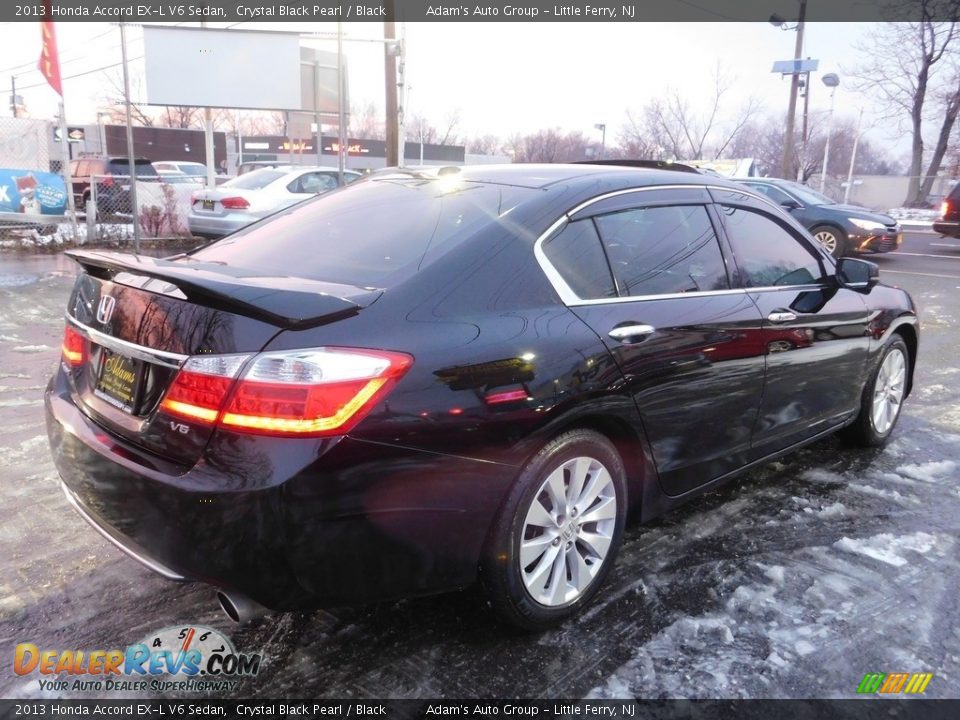 2013 Honda Accord EX-L V6 Sedan Crystal Black Pearl / Black Photo #7
